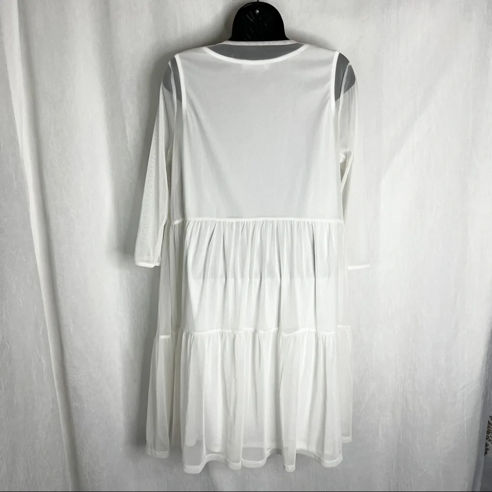 ASOS Bluebelle Maternity Tiered Ruffle Swing Dress - Picture 9 of 13